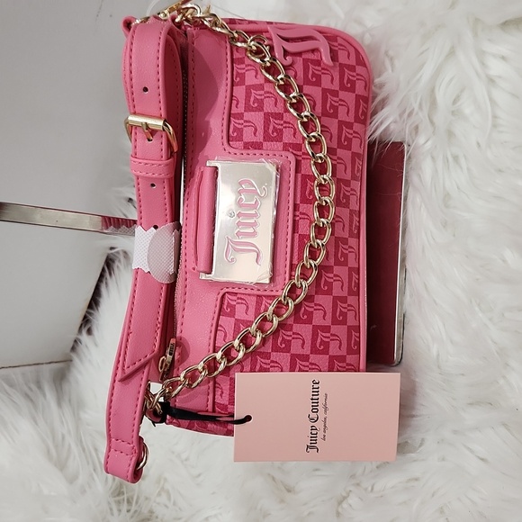 🔹️Juicy Couture🔹️ Pink Lemonade Miss Juicy Crossbody Bag + Wallet Set bundle - Picture 5 of 9